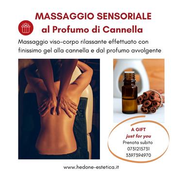 LIMITED EDITION - MASSAGGIO SENSORIALE AL PROFUMO DI CANNELLA